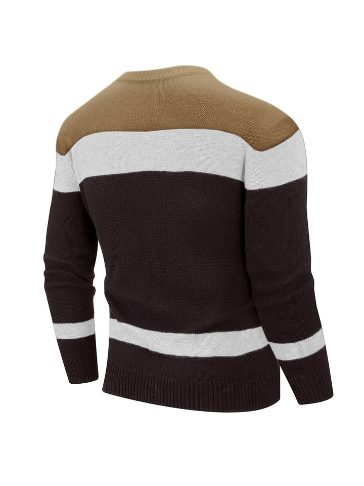 Ethan | Sweter z kolorowymi blokami