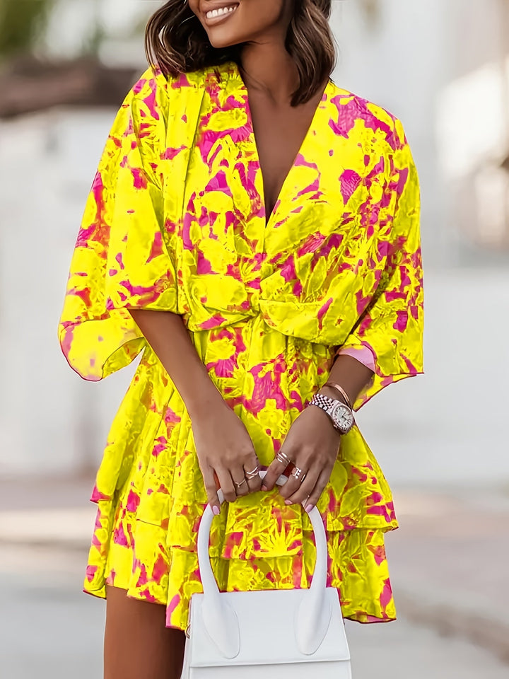 Rosanna | Luźna sukienka z rękawem typu batwing