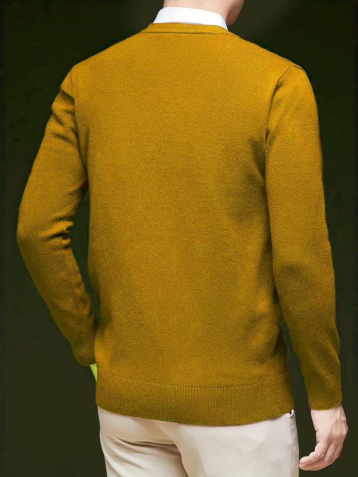 Hugh | Elegancki sweter w serek