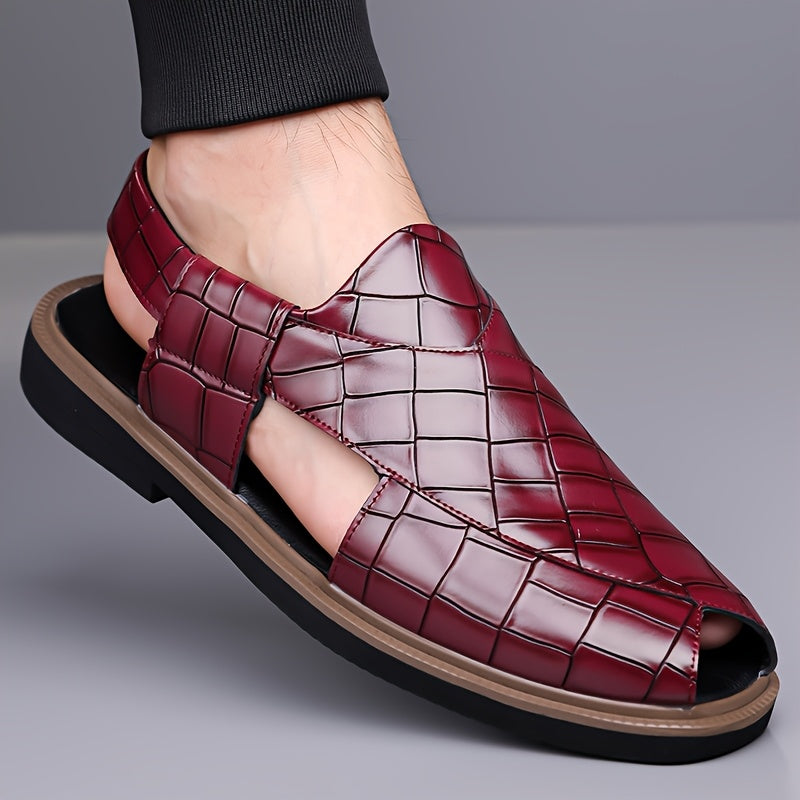 Malcolm | Sandały Wygodne w Stylu Woven