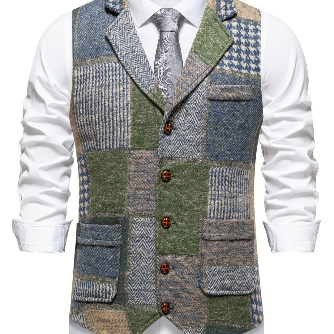 Tobias | Kamizelka w stylu patchwork
