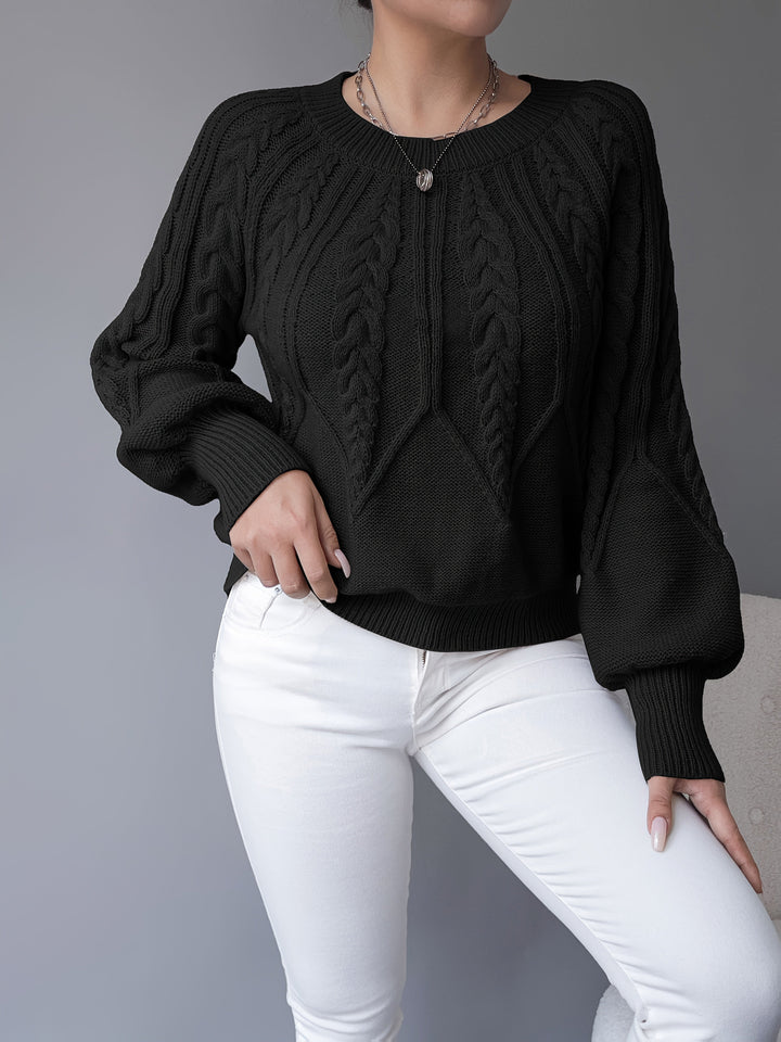 Elsie | Sweter z Warkoczykiem