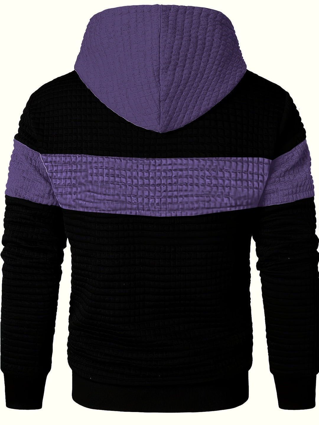 Hayes | Teksturowana bluza z kapturem w kolorze blokowym