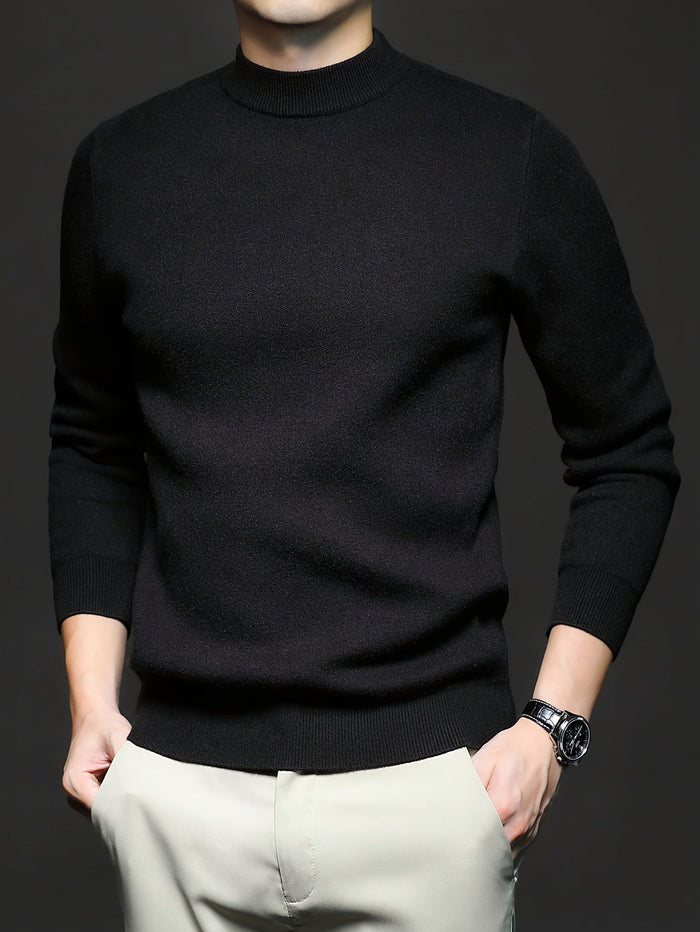 Everett | Elegancki Sweter z Wysokim Kołnierzem