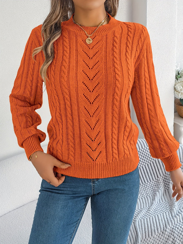 Blythe | Sweter z Warkoczowym Wzorem