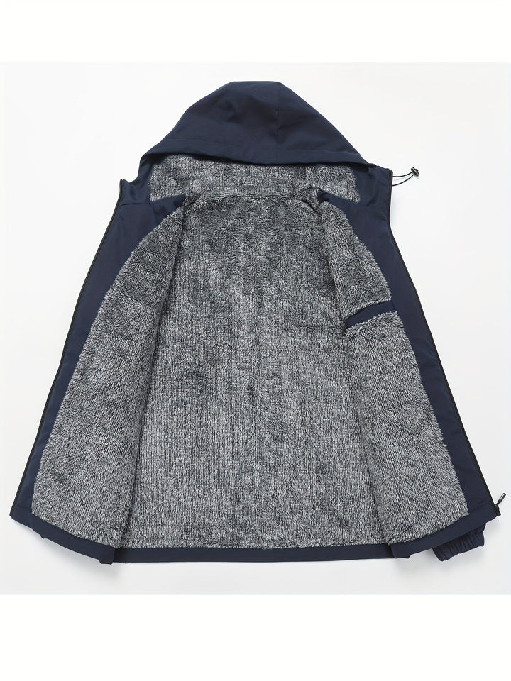 Victor | Przytulna Kurtka z Kapturem z Fleece