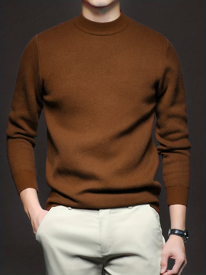 Everett | Elegancki Sweter z Wysokim Kołnierzem