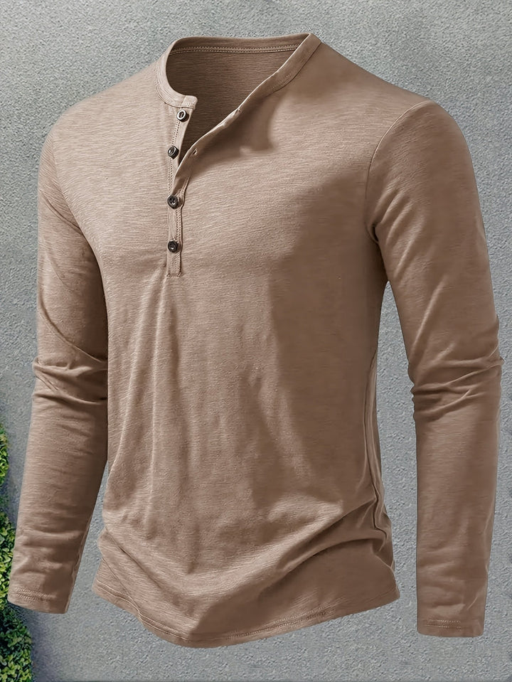 Dalton | Klasyczny Henley z Guzikami