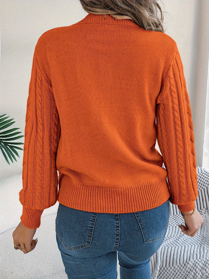 Blythe | Sweter z Warkoczowym Wzorem