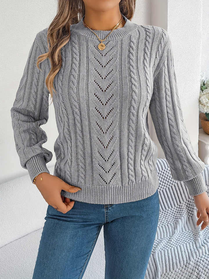 Blythe | Sweter z Warkoczowym Wzorem