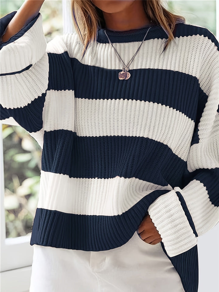 Ivy | Luźny sweter w kolorze blokowym