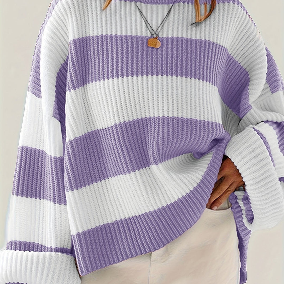 Ivy | Luźny sweter w kolorze blokowym