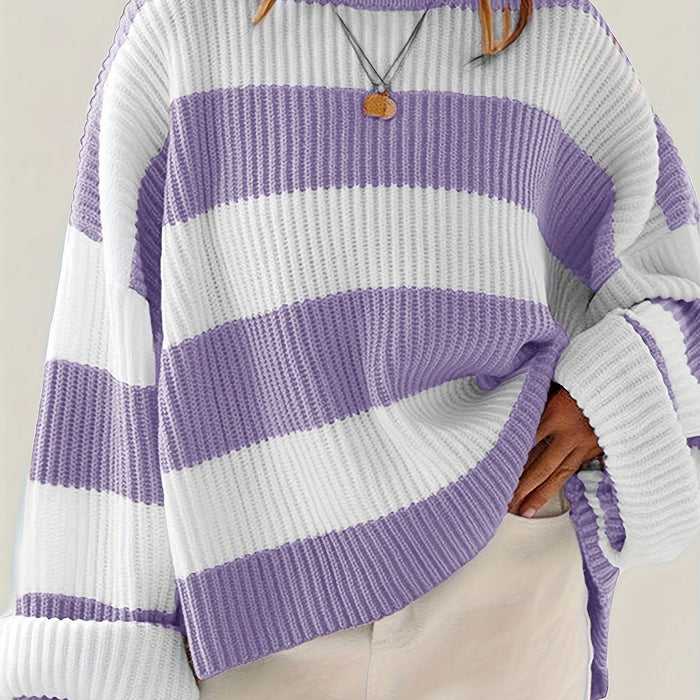 Ivy | Luźny sweter w kolorze blokowym