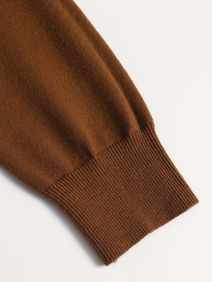 Everett | Elegancki Sweter z Wysokim Kołnierzem