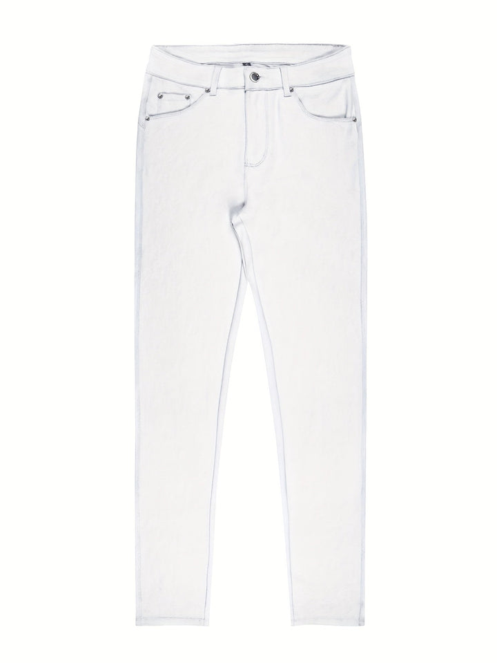 Joan | Jeansy Skinny z Wysokim Stanem