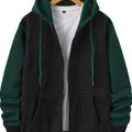 Cedric | Kolorowy Blokowany Hoodie na Zamek