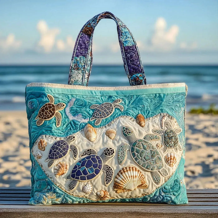 Megan | Elegancka Torba na Zakupy z Motywem Oceanicznym