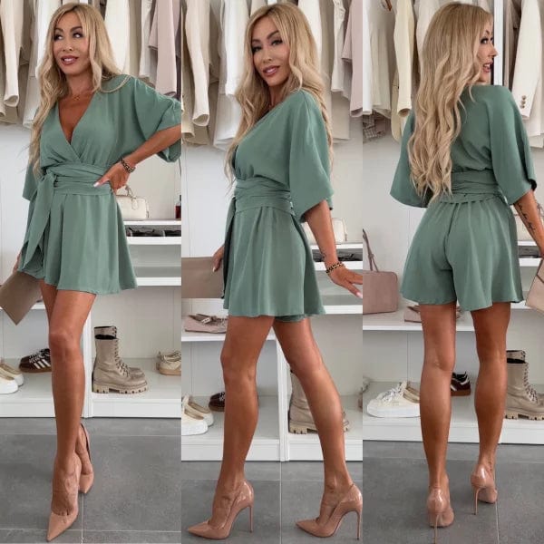 Megan | Stylowa krótka sukienka mini z rękawem
