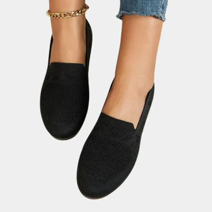 Damskie Ażurowe Mokasyny Slip-On z Podporą Ortopedyczną