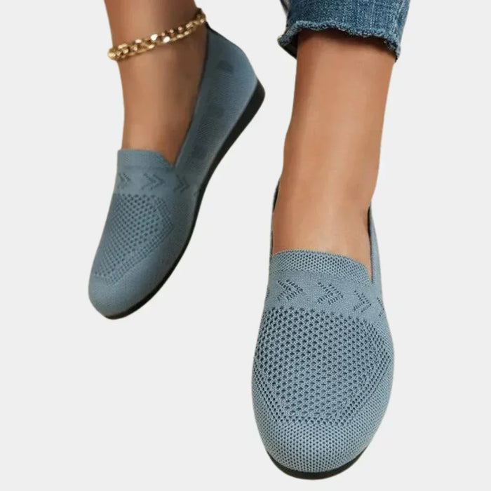Damskie Ażurowe Mokasyny Slip-On z Podporą Ortopedyczną