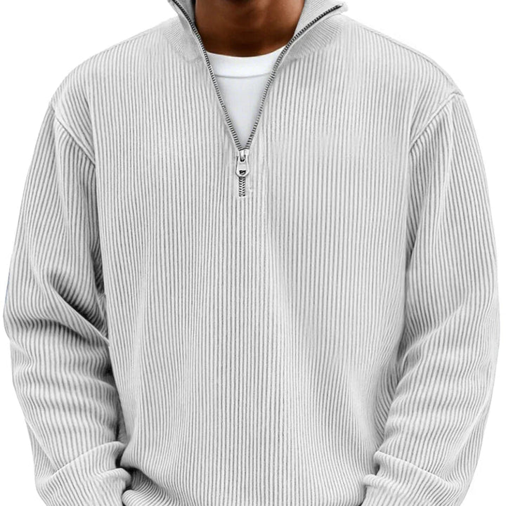 Chase | Stylowy Sweter z Zippem i Wysokim Kołnierzem