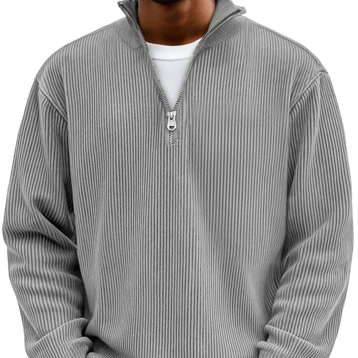 Chase | Stylowy Sweter z Zippem i Wysokim Kołnierzem