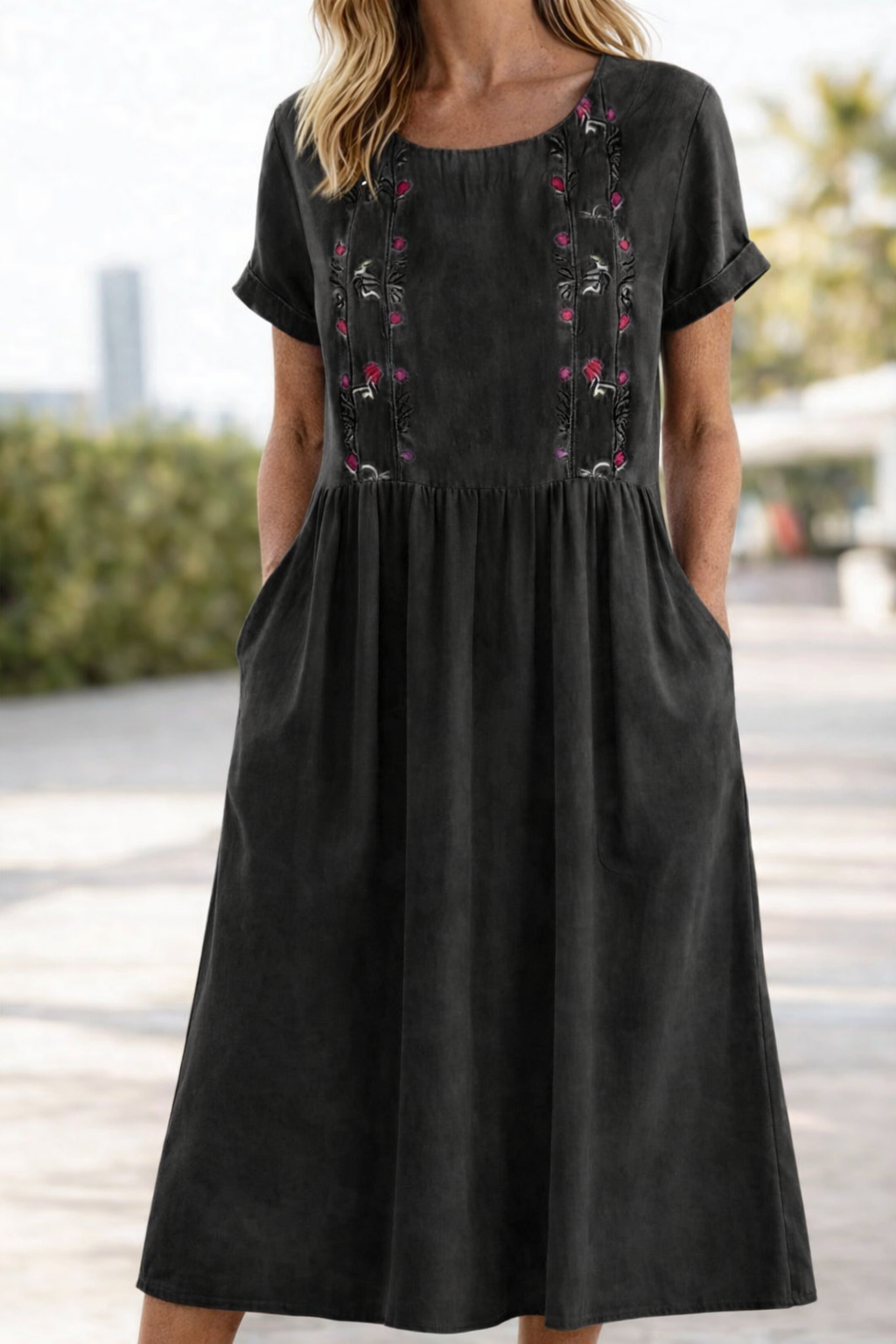 Trixie | Lu dress z krótkim rękawem na lato