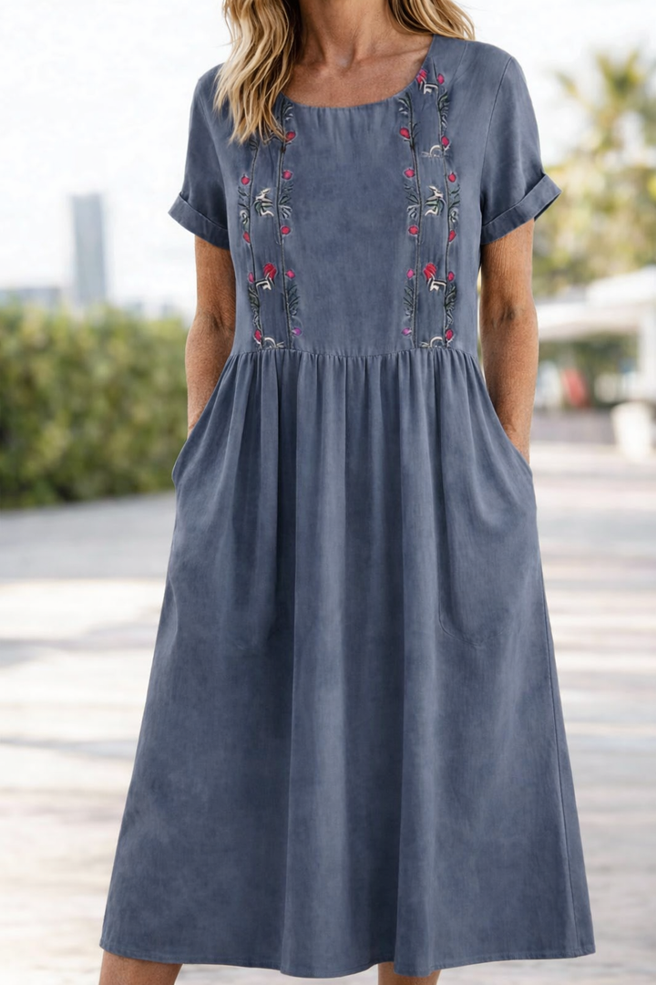 Trixie | Lu dress z krótkim rękawem na lato