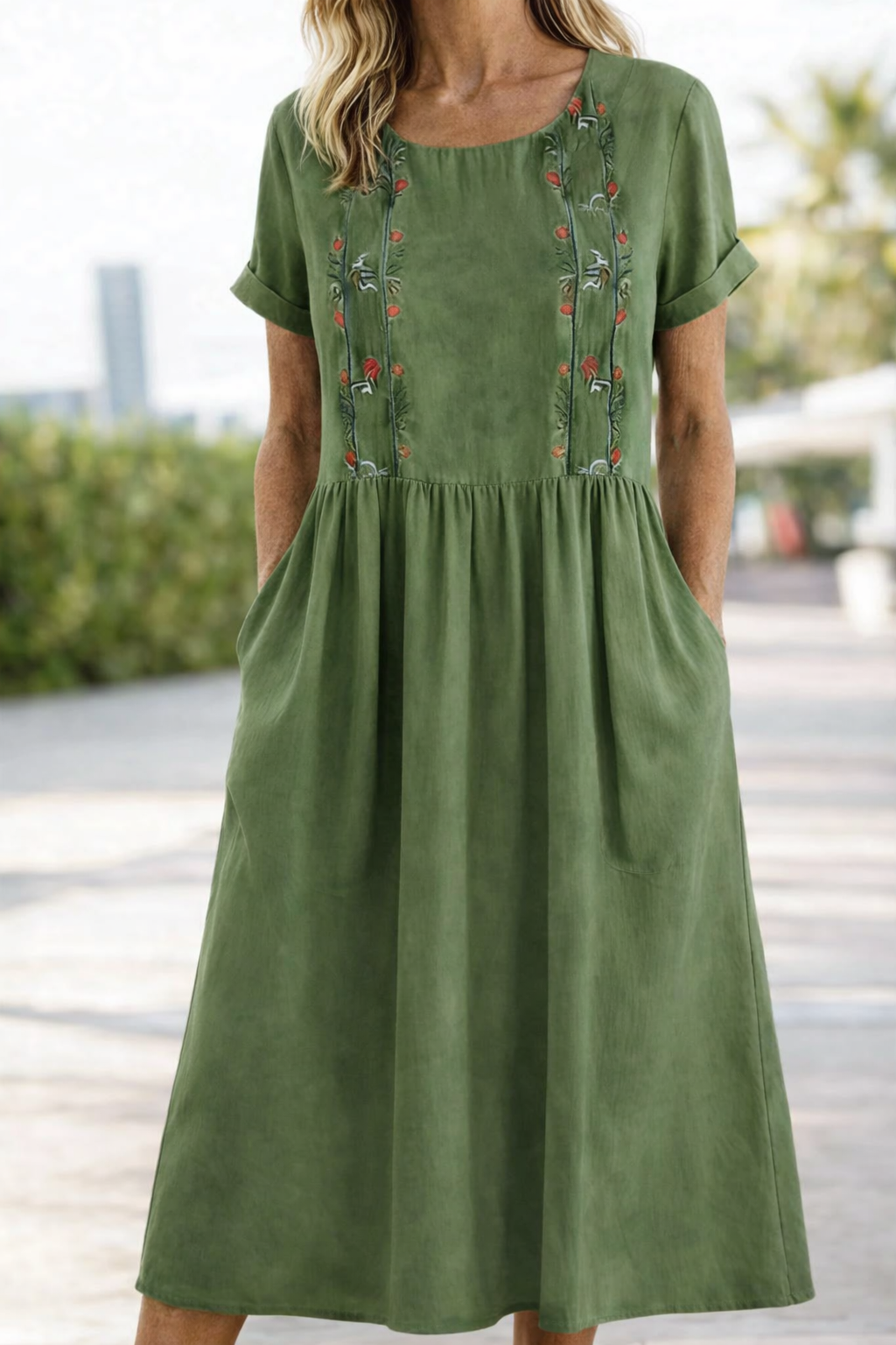 Trixie | Lu dress z krótkim rękawem na lato
