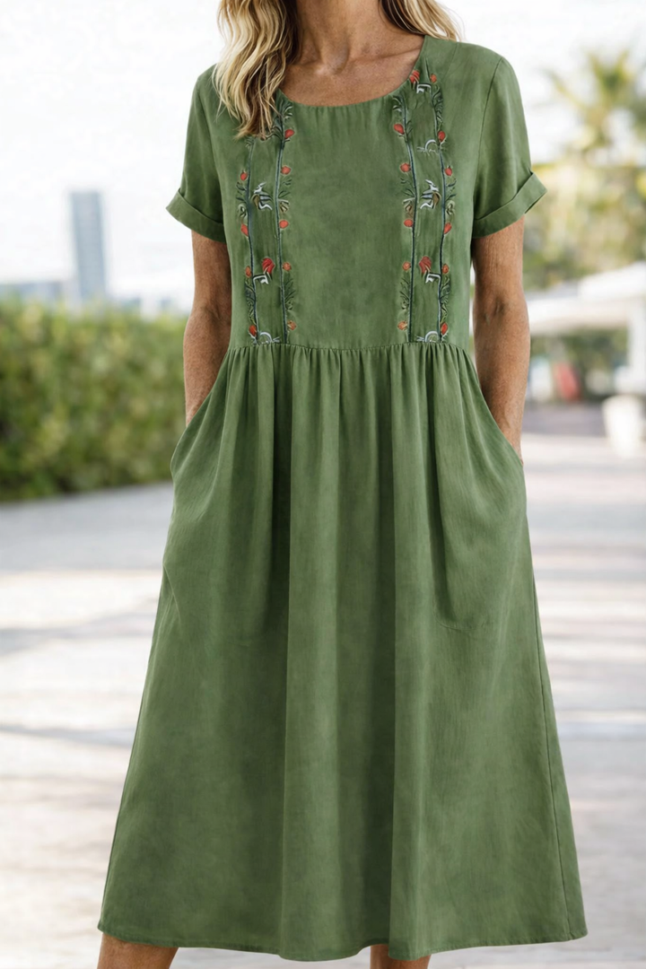 Trixie | Lu dress z krótkim rękawem na lato