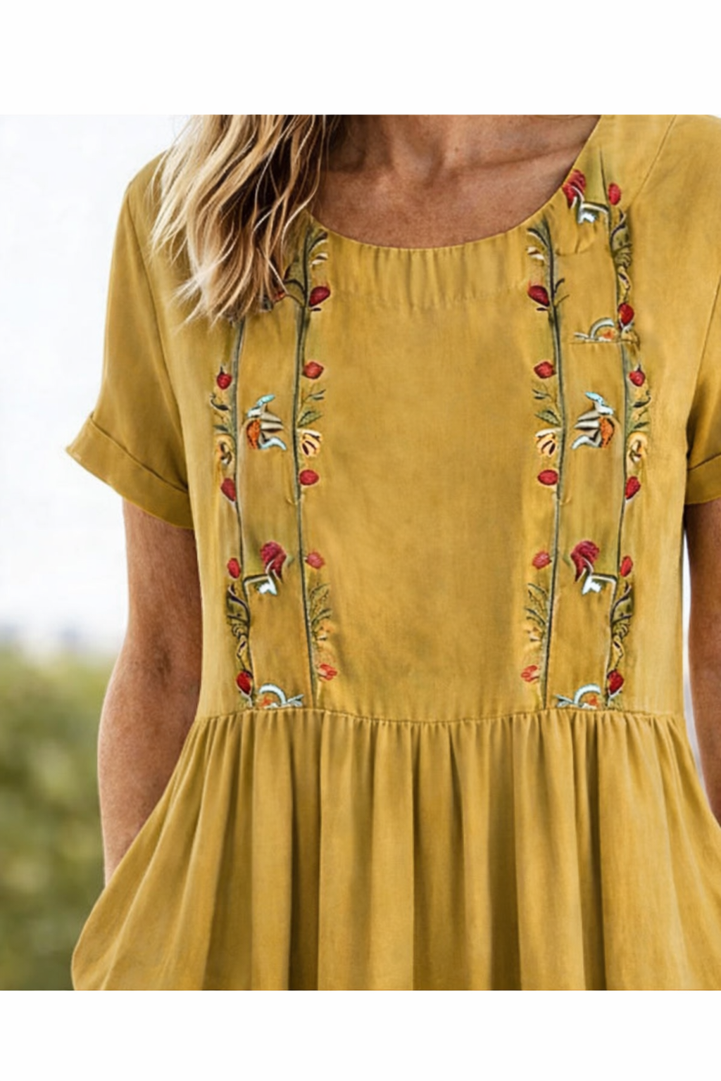 Trixie | Lu dress z krótkim rękawem na lato