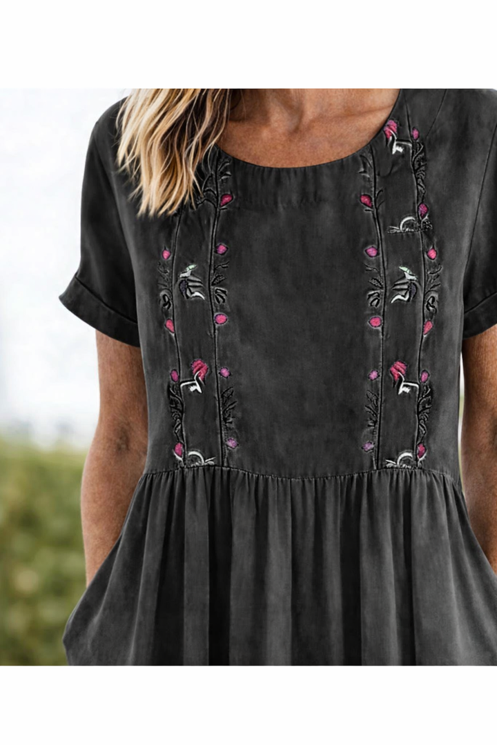 Trixie | Lu dress z krótkim rękawem na lato