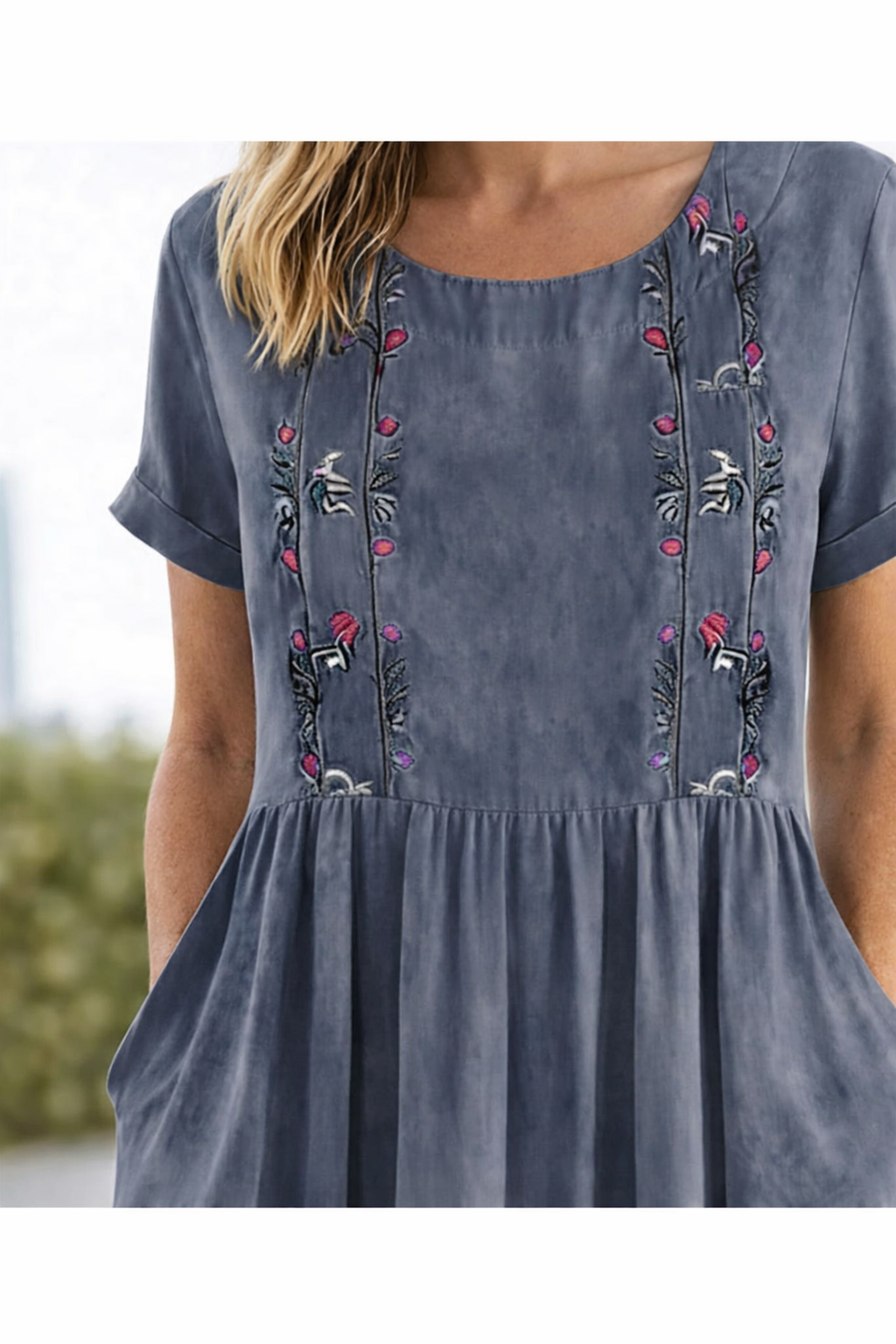 Trixie | Lu dress z krótkim rękawem na lato