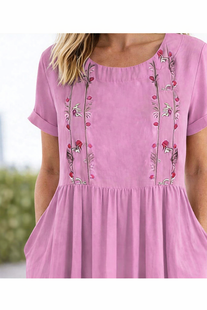 Trixie | Lu dress z krótkim rękawem na lato