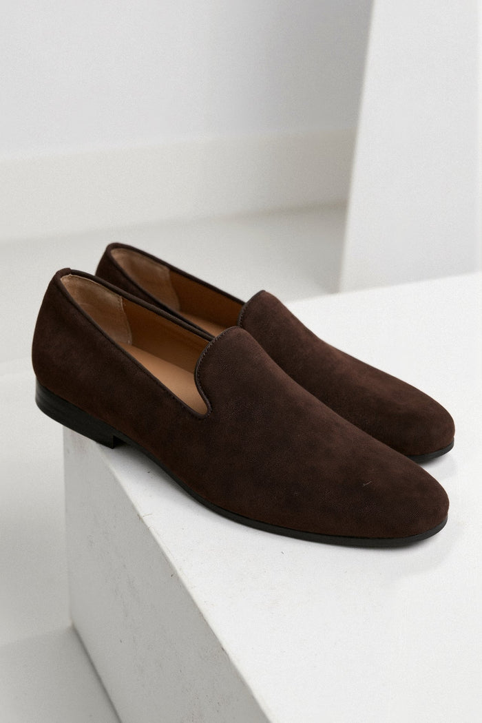 Męskie Mokasyny Slip-On z Głębokim Wycięciem