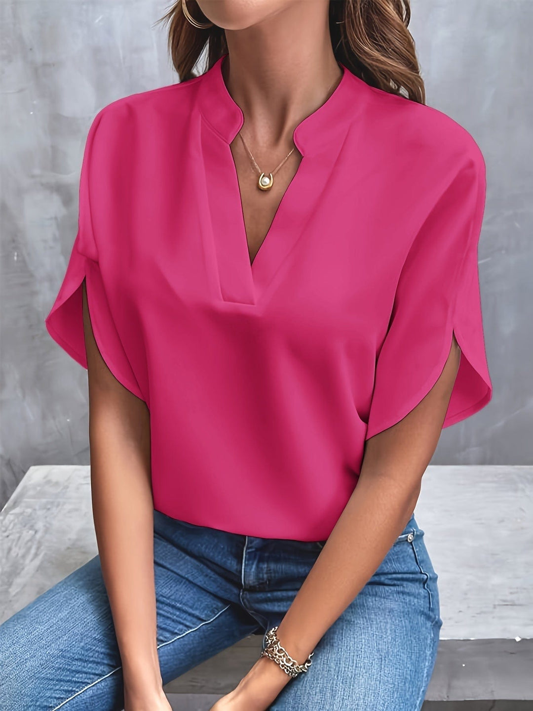 Nicole | Elegancka Bluzka z Drape&