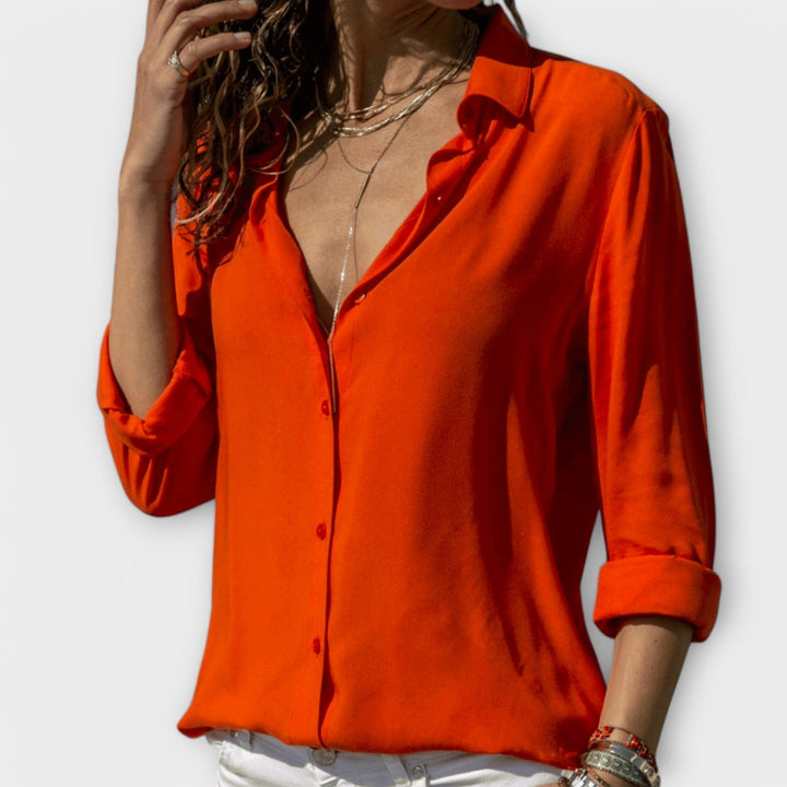 Isla | Elegancka Bluzka na Guziki