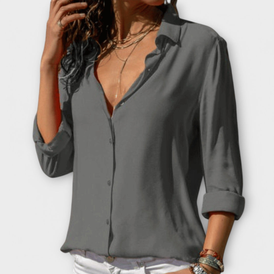 Isla | Elegancka Bluzka na Guziki