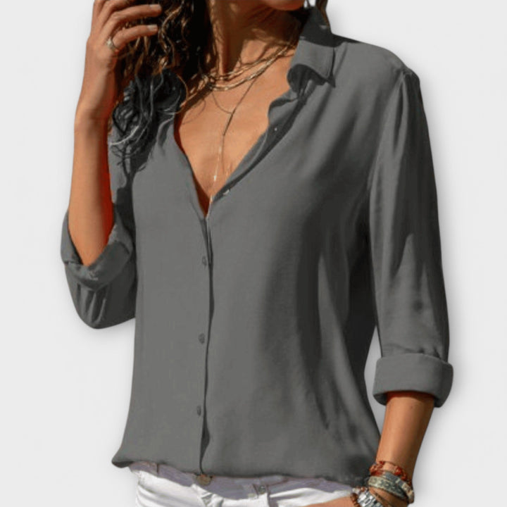 Isla | Elegancka Bluzka na Guziki