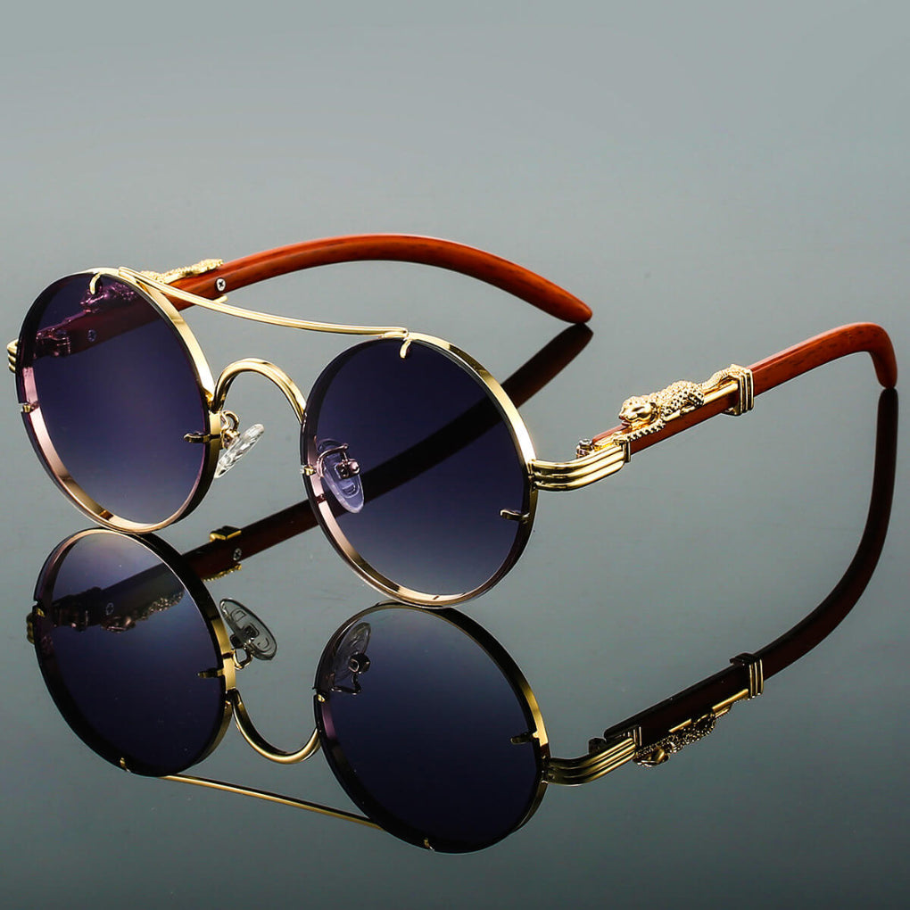 Cayden | Smukłe Retro Owalne Okulary Przeciwsłoneczne