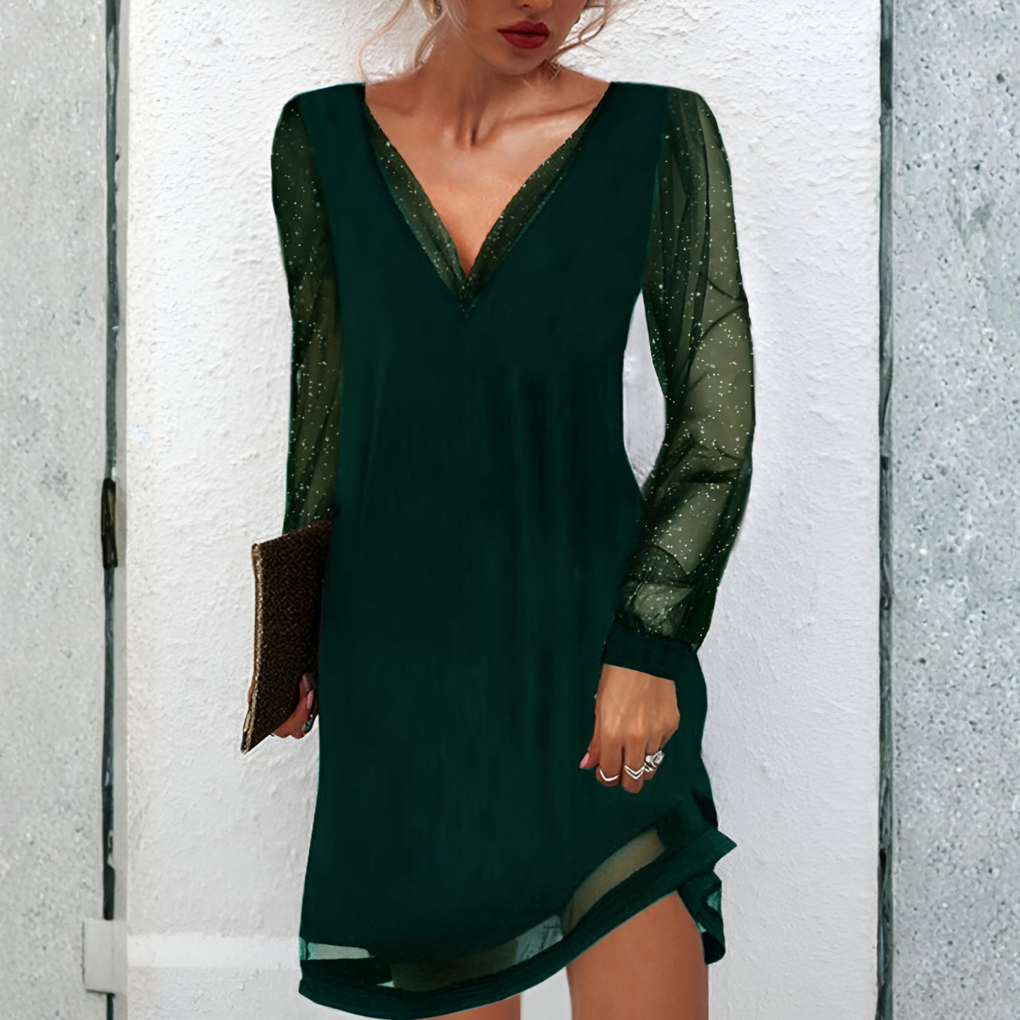 Abigail | Elegancka Sukienka z Wcięciem w Talii