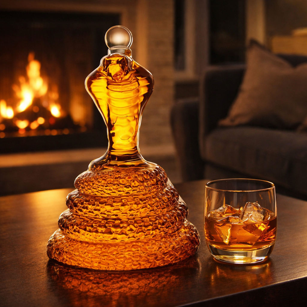 Rodney | Butelka Whisky w Designie Kobra