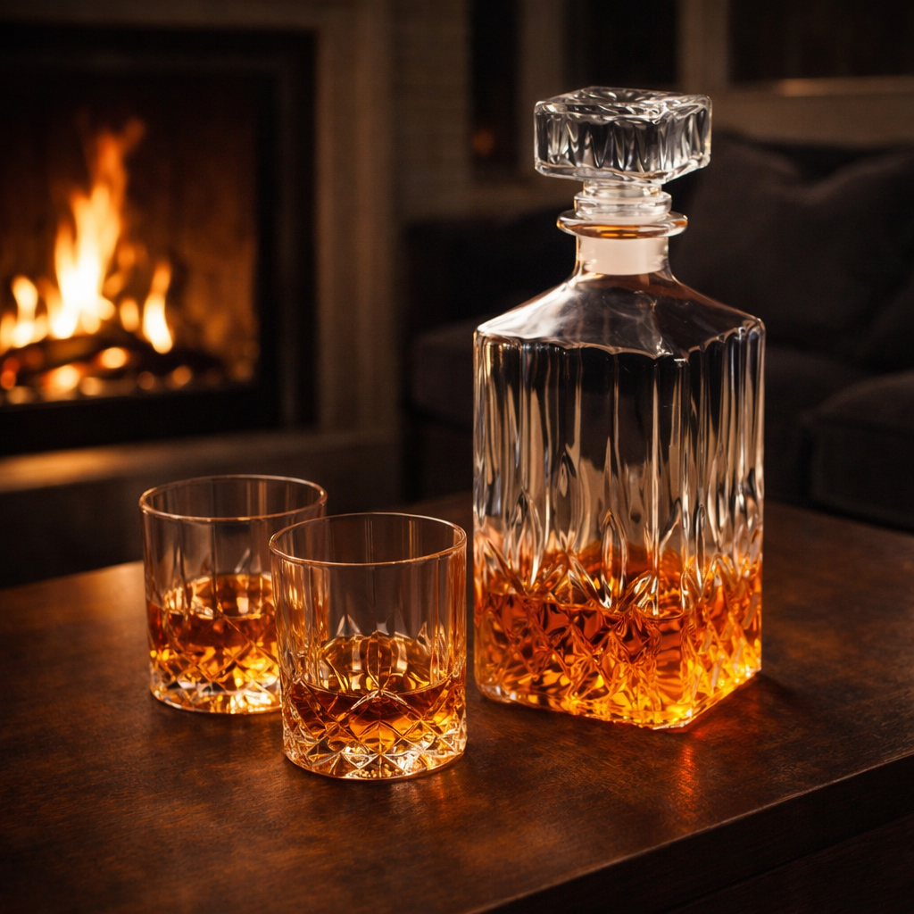 Shane | Zestaw Butelki Whisky z Butelką i Szklanką