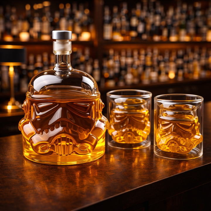 Darren | Zestaw Butelki Whisky z Kieliszkiem
