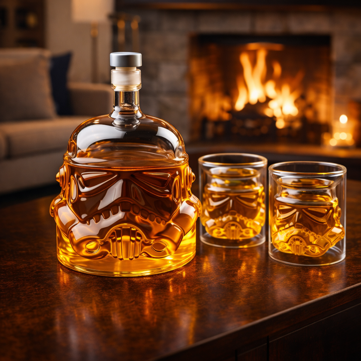 Darren | Zestaw Butelki Whisky z Kieliszkiem