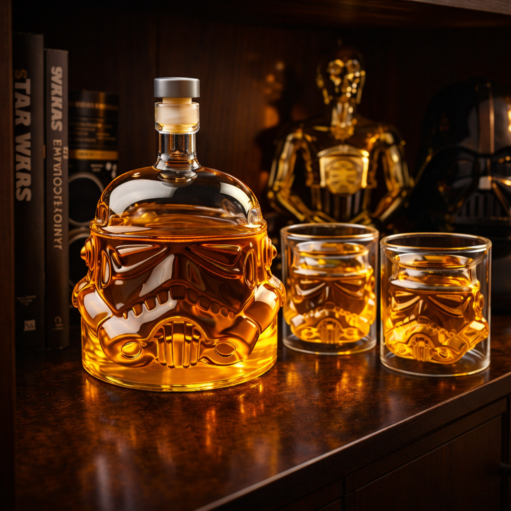 Darren | Zestaw Butelki Whisky z Kieliszkiem