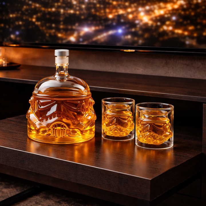 Darren | Zestaw Butelki Whisky z Kieliszkiem