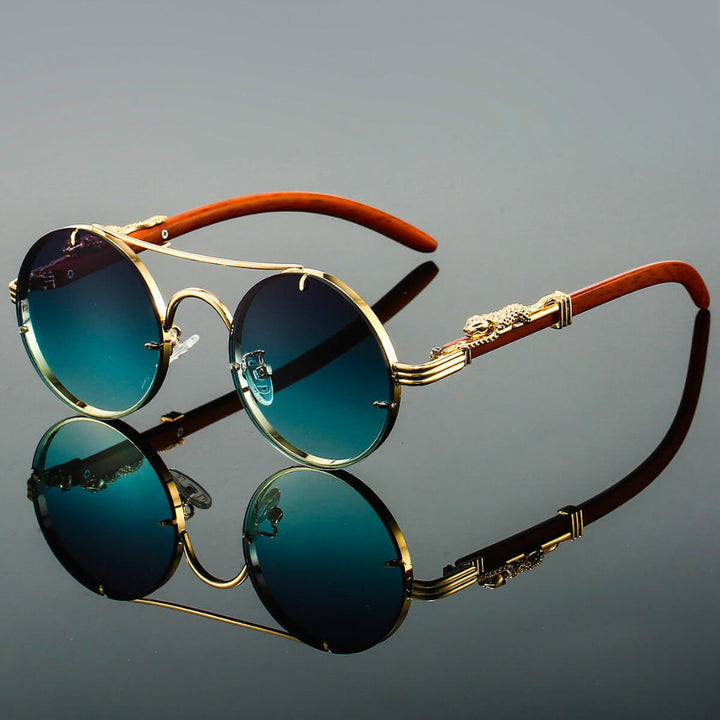 Cayden | Smukłe Retro Owalne Okulary Przeciwsłoneczne