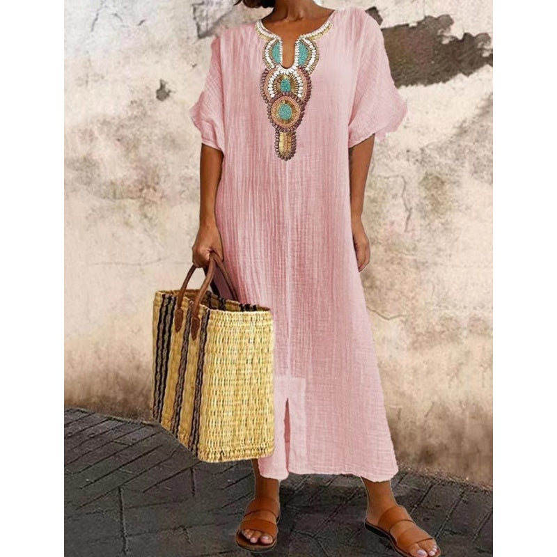 Marnie | Luźna Boho Sukienka Maxi