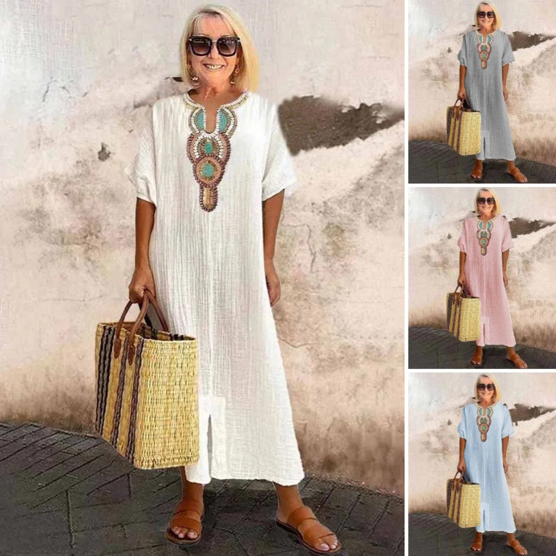 Marnie | Luźna Boho Sukienka Maxi